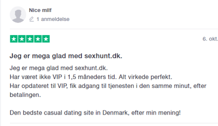 Sexhunt trustpilot